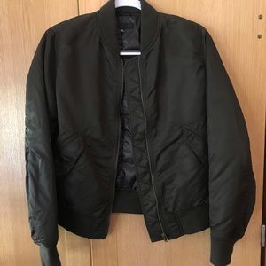 Uniqlo olive green bomber jacket!